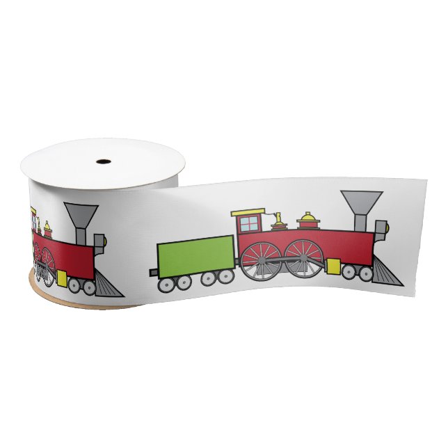 Train 3 Inches Satin Ribbon (Spool)