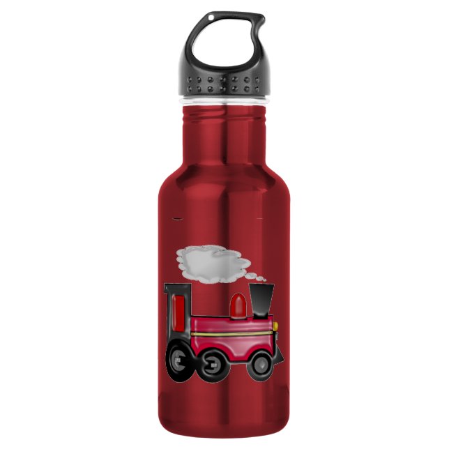 Train 3D Cherry Red 532 Ml Water Bottle (Front)