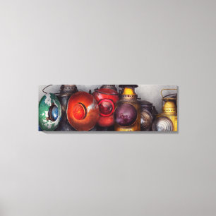Train - A collection of Rail Road lanterns Canvas Print