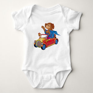 train and car baby bodysuit