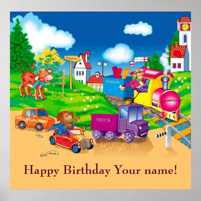 train and car poster (Front)