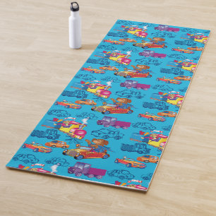 train and car yoga mat