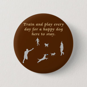 Train And Play 6 Cm Round Badge