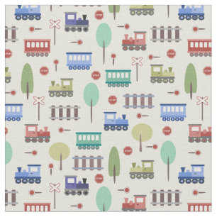 Train and Railway  Fabric