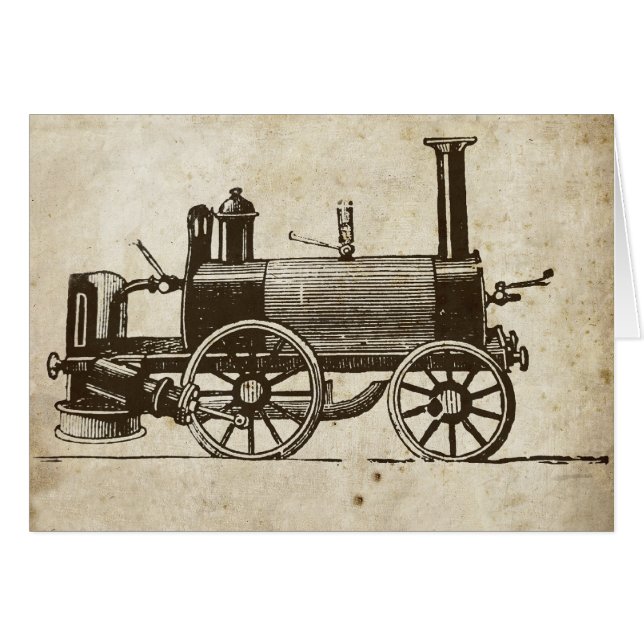 Train Antique Toy Steam Train Engine (Front Horizontal)