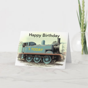 TRAIN BIRTHDAY CARD