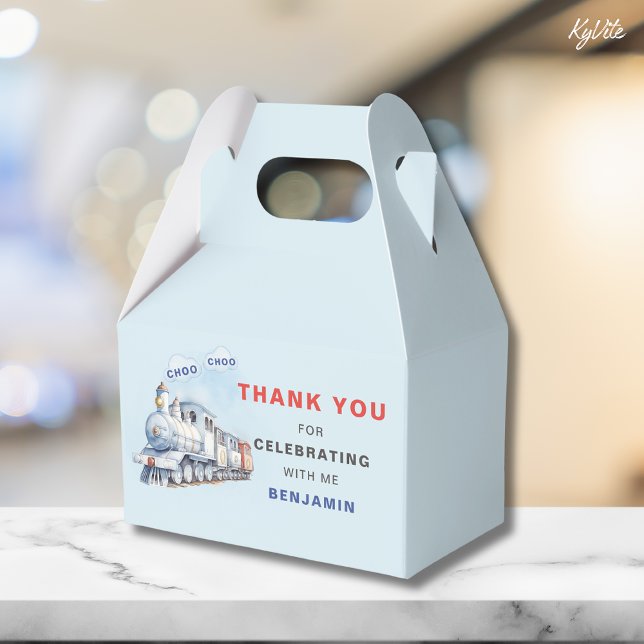 Train Birthday Gable Box/Favour Box Chugga Chugga (Creator Uploaded)