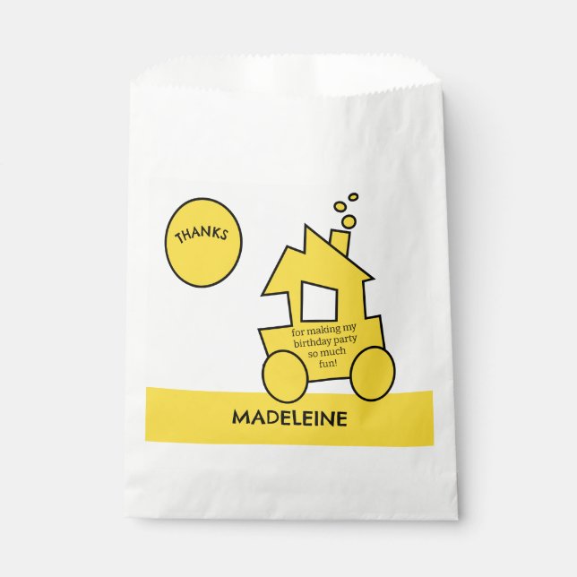 Train Birthday Party Favour Bags (Front)