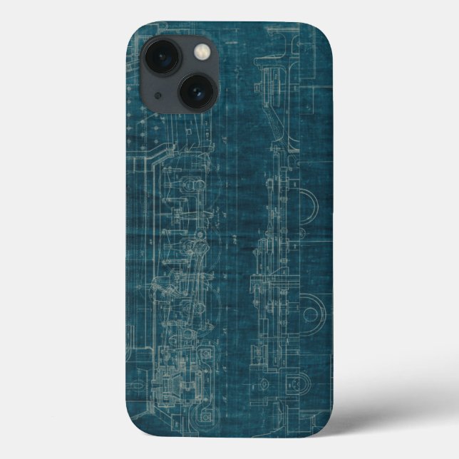 Train Blueprint I Case-Mate iPhone Case (Back)