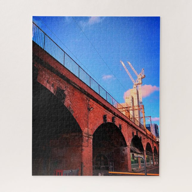 Train bridge jigsaw puzzle (Vertical)
