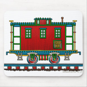 Train Caboose Car Mouse Pad
