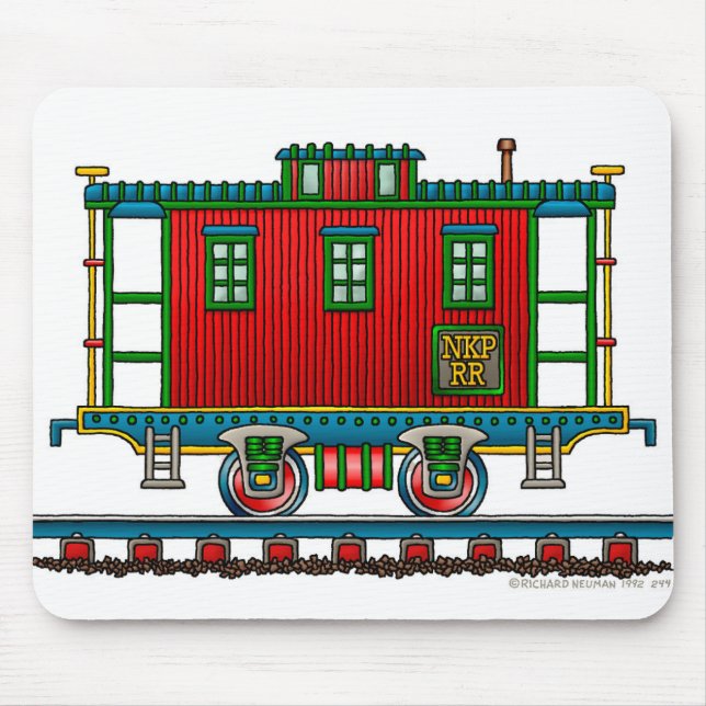 Train Caboose Car Mouse Pad (Front)
