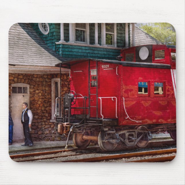 Train - Caboose - End of the line Mouse Pad (Front)