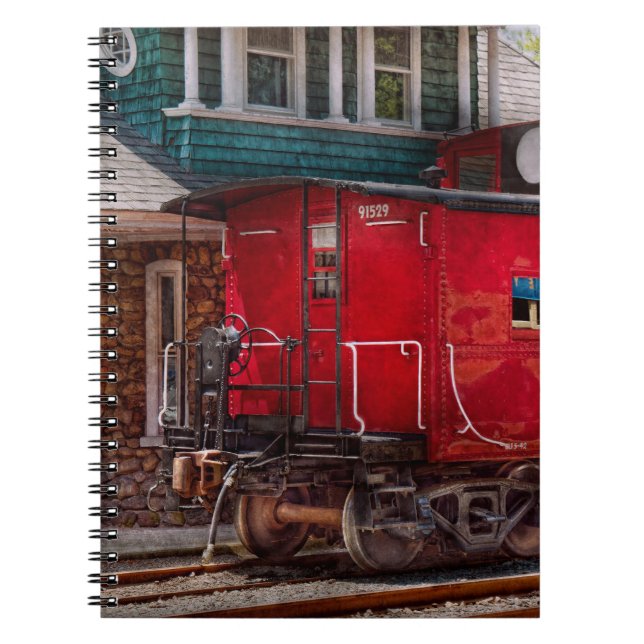 Train - Caboose - End of the line Spiral Notebook (Front)