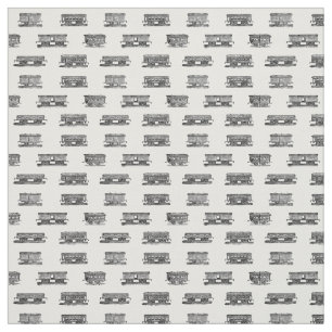 Train Cars Locomotive Pattern CUSTOM BG COLOR Fabric