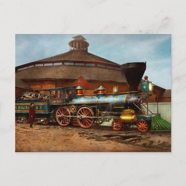 Train - Civil War - General Haupt 1863 Postcard (Front)