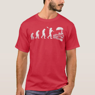 Train Conductor Trains Evolution Retro T-Shirt