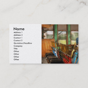 Train - Controls - In the signal tower 1940 Business Card