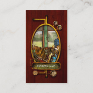 Train - Controls - In the signal tower 1940 Business Card