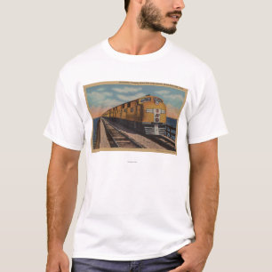 Train- Crossing Great Salt Lake, Ogden, Utah T-Shirt