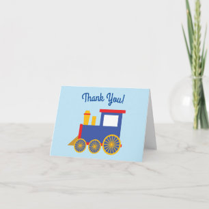 Train Cute Choo-Choo 1st Birthday Party Theme Card