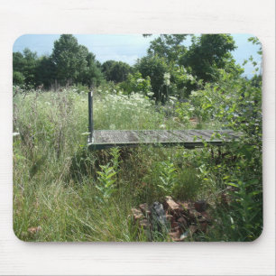 Train depot cart mouse pad