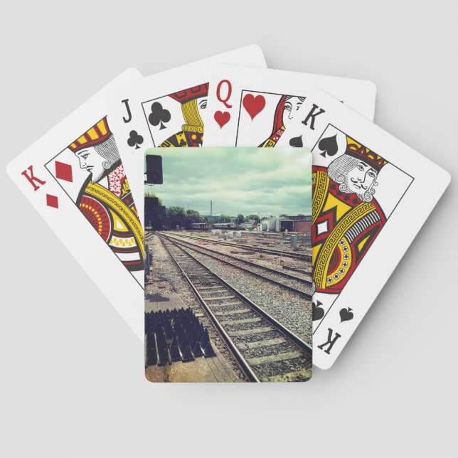 Train depot playing cards (Back)