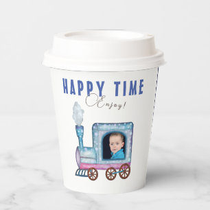 train designs paper cups