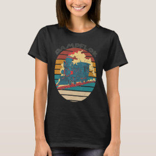Train Driver Railroad Steam Locomotive Railway Con T-Shirt