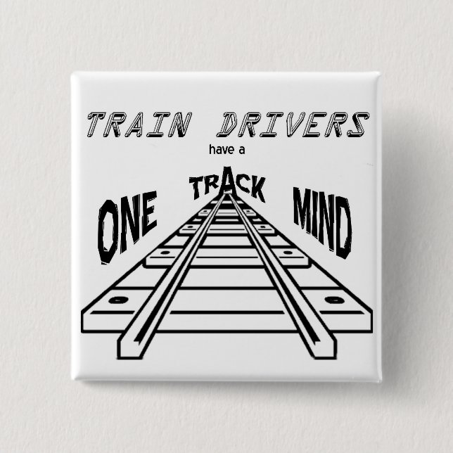 Train Drivers 15 Cm Square Badge (Front)