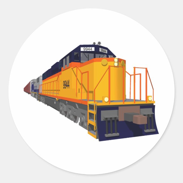 Train Engine: Classic Colour Scheme: Round Sticker (Front)