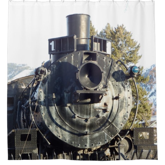Train Engine Shower Curtain (Front)