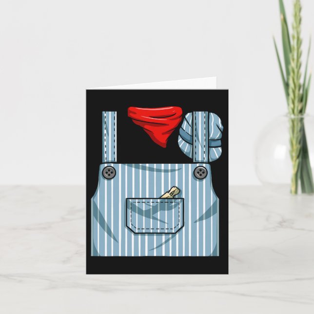 Train Engineer Conductor Costume Halloween Train E Card (Front)