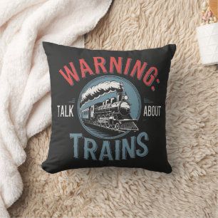 Train Enthusiast Alert Cushion