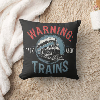 Train Enthusiast Alert Cushion