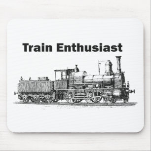 Train Enthusiast Mouse Pad