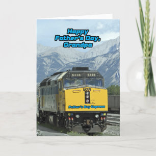 Train Father's Day Express to Grandpa Card