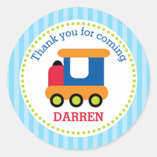 Train Favour Stickers (Boys Birthday)