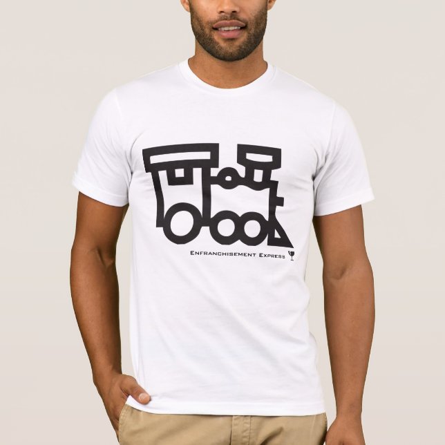 train, Glass, Enfranchisement Express - Customised T-Shirt (Front)