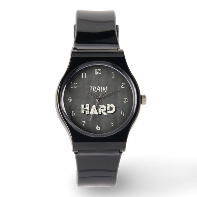 Train Hard Industrial Gym Watch (Front)