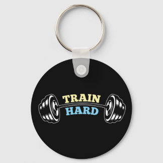 Train Hard Key Ring