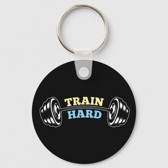 Train Hard Key Ring (Front)