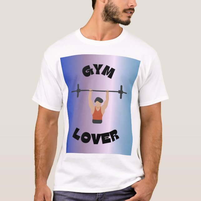 Train Hard, Lift Heavy – Gym Lover T-Shirt (Front)