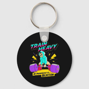 Train Heavy My Pre-workout Is Rejection Gym Bodybu Key Ring