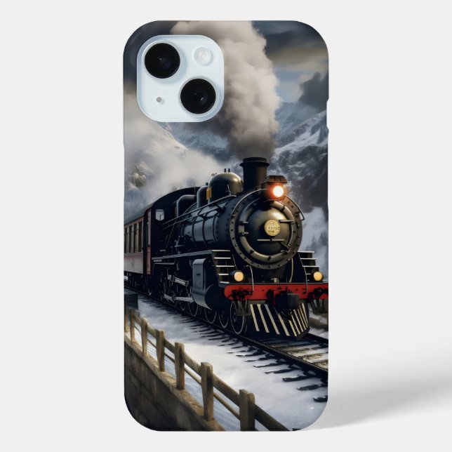 Train in Mountains Case-Mate iPhone Case (Back)