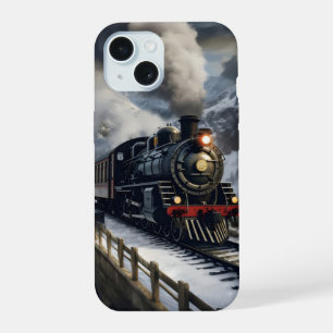 Train in Mountains iPhone 15 Case