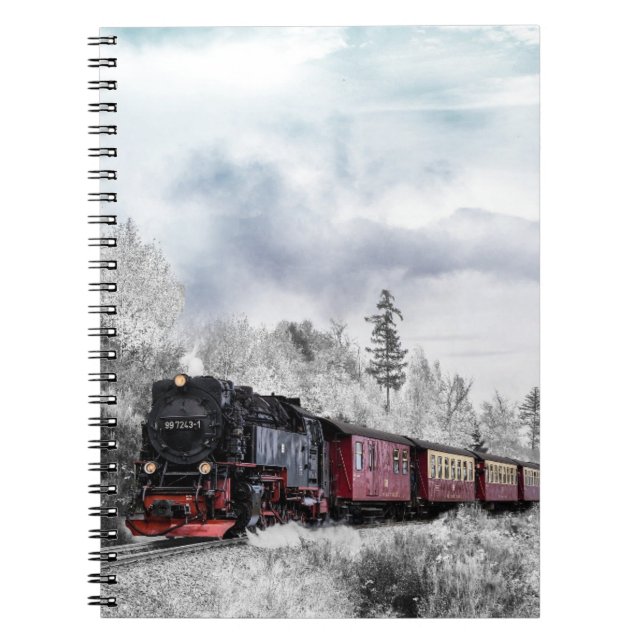 Train in winter notebook (Front)
