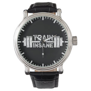 Train Insane - Barbell, Gym, Workout Inspirational Watch