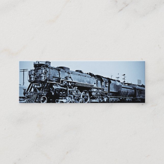 Train Kept a Rollin' Mini Business Card (Front)