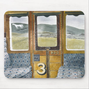 Train Landscape Landscape By Eric Ravilious Mouse Pad